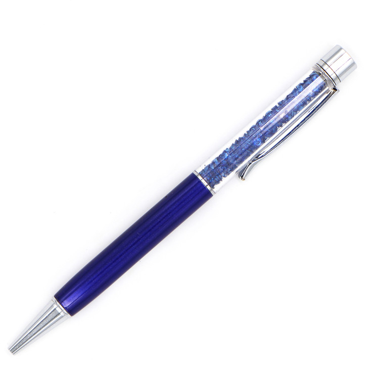 Diamond crystal flat top gift metal pens with custom Logo